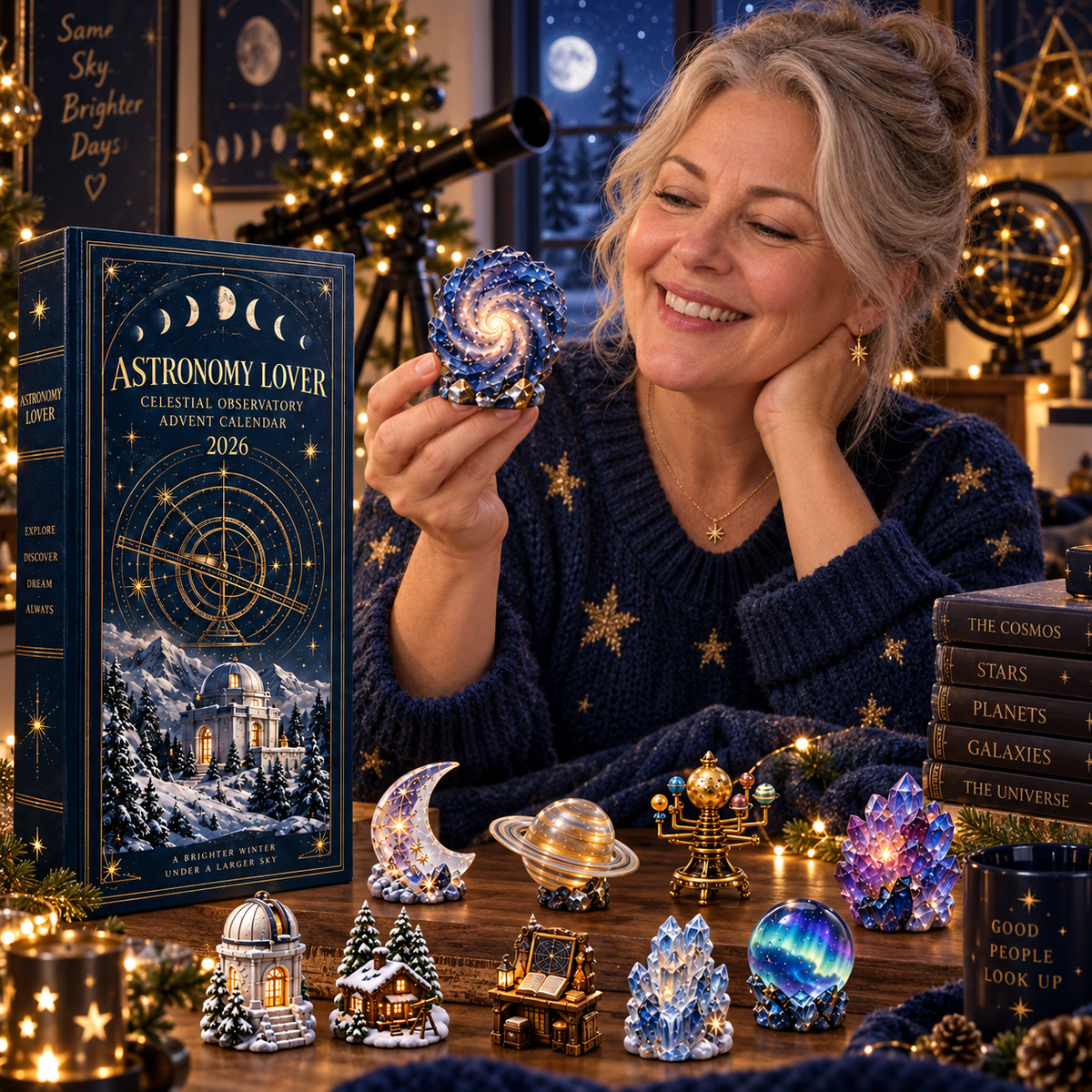 24 Nights Beneath the Stars — Astronomy Lover Celestial Observatory Advent Calendar 2026