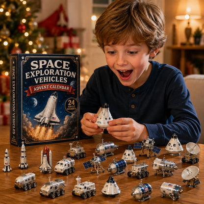 High-quality miniature model✨ Space Exploration Vehicles Advent Calendar 2026 - 24-Day Festive Countdown, Acrylic Charms Blind Box