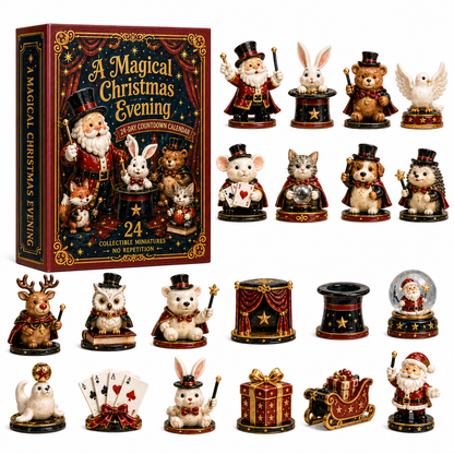 24-Day Magical Christmas Countdown Calendar – 24 Collectible Miniature Figures, A Whimsical Holiday Gift Set for Christmas Lovers & Collectors