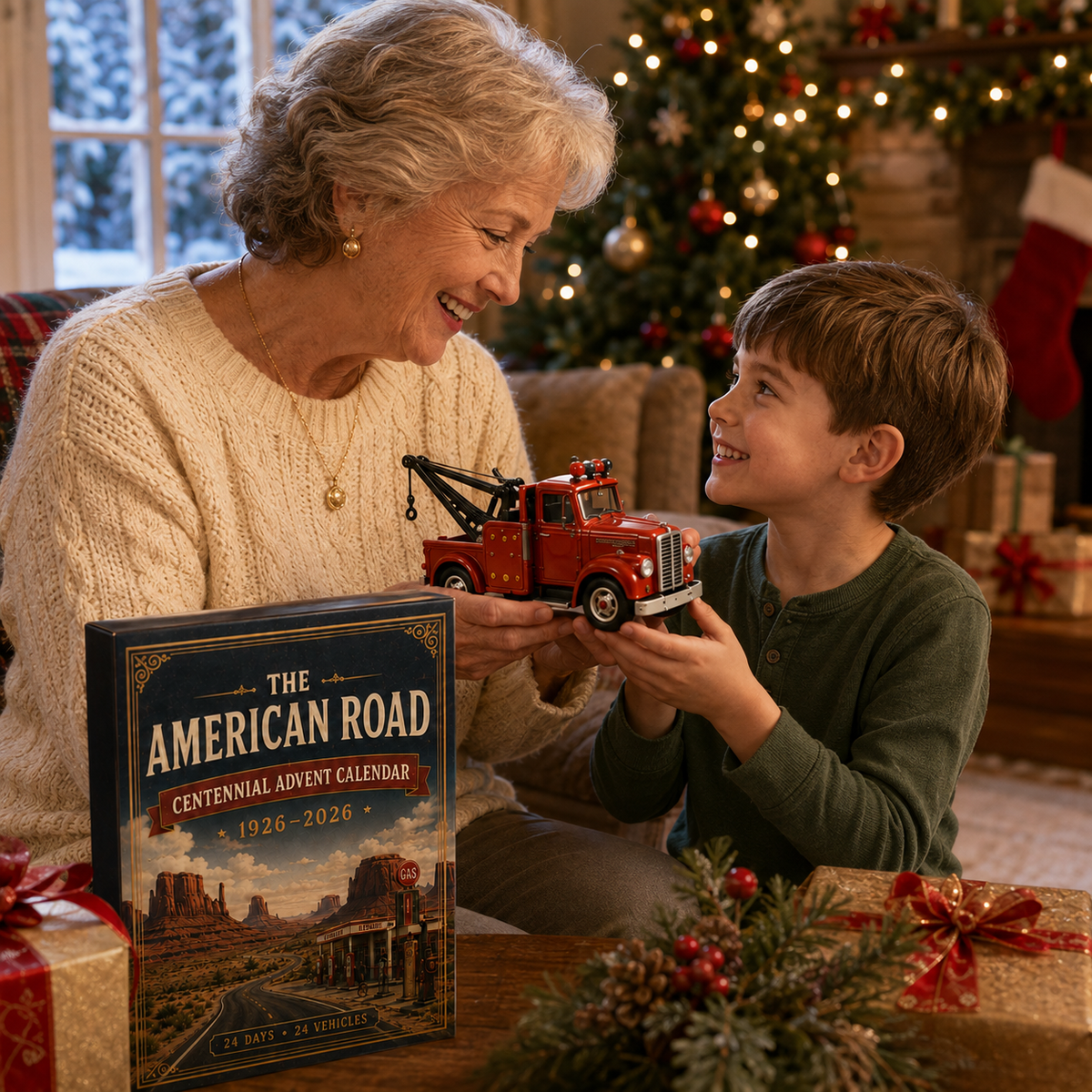 Road to America 1926–2026 Centennial 24-Day Countdown Calendar – 100th Anniversary Collectible