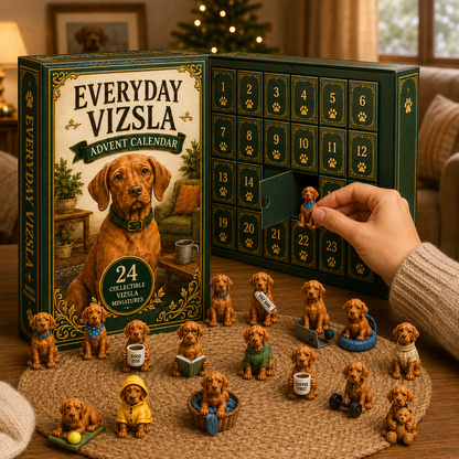 Everyday Vizsla Advent Calendar 2026 – 24 Days of Adorable Vizsla Miniatures, Daily Dog Moments & Perfect Gifts for Vizsla Lovers