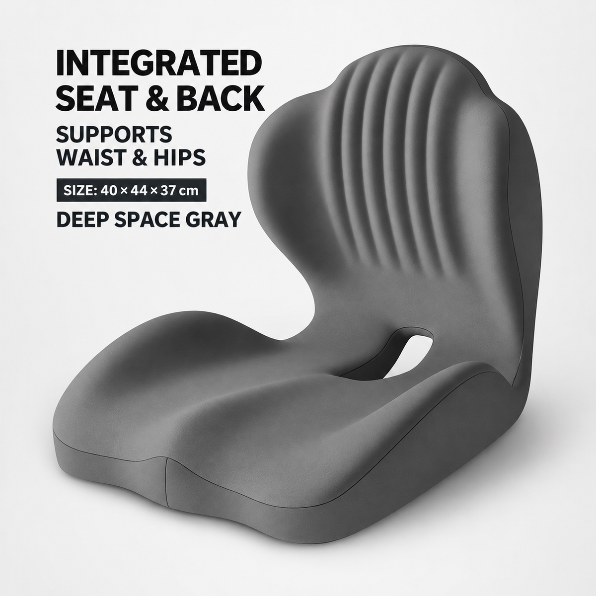 Monizes™ ErgoNest – Integriertes Sitz- und Lendenwirbelstützkissen aus Memory-Schaum