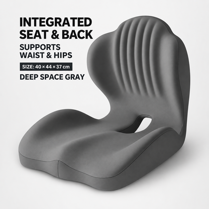 Monizes™ ErgoNest – Integriertes Sitz- und Lendenwirbelstützkissen aus Memory-Schaum