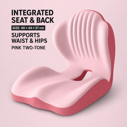 Monizes™ ErgoNest – Integriertes Sitz- und Lendenwirbelstützkissen aus Memory-Schaum