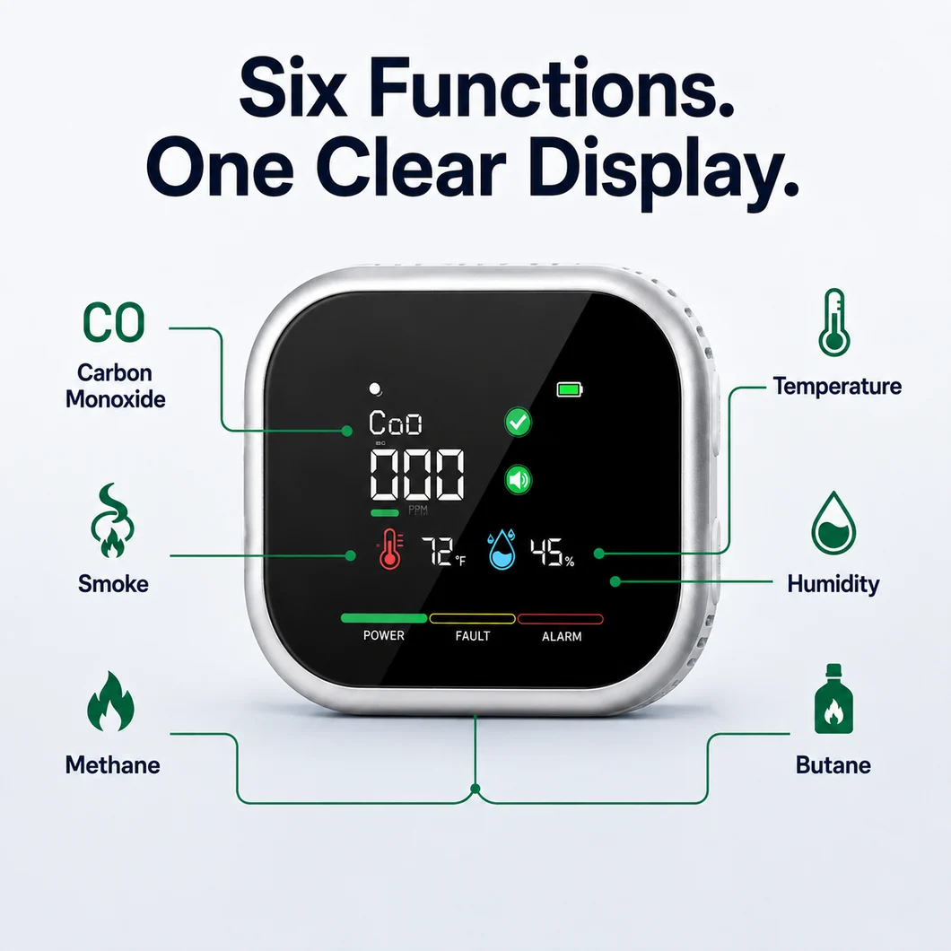 Monizes® 6-in-1 Sicherheitsmonitor für Zuhause