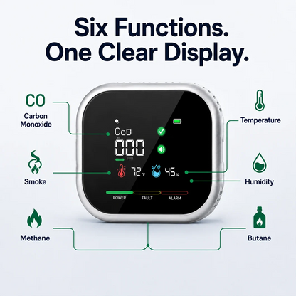 Monizes® 6-in-1 Sicherheitsmonitor für Zuhause