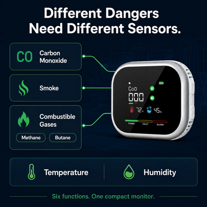 Monizes® 6-in-1 Sicherheitsmonitor für Zuhause