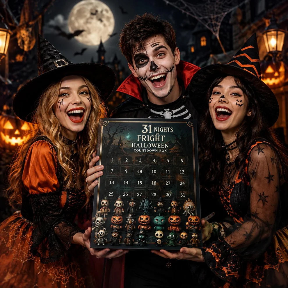 2026 Halloween Countdown Advent Calendar Gift Box-31 Nights of Fright Blindbags Surprise Set