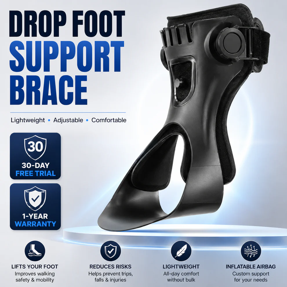 Monizes® Drop-Foot-Orthese AFO-Schiene mit aufblasbarem Airbag