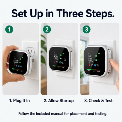 Monizes® 6-in-1 Sicherheitsmonitor für Zuhause