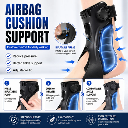 Monizes® Drop-Foot-Orthese AFO-Schiene mit aufblasbarem Airbag