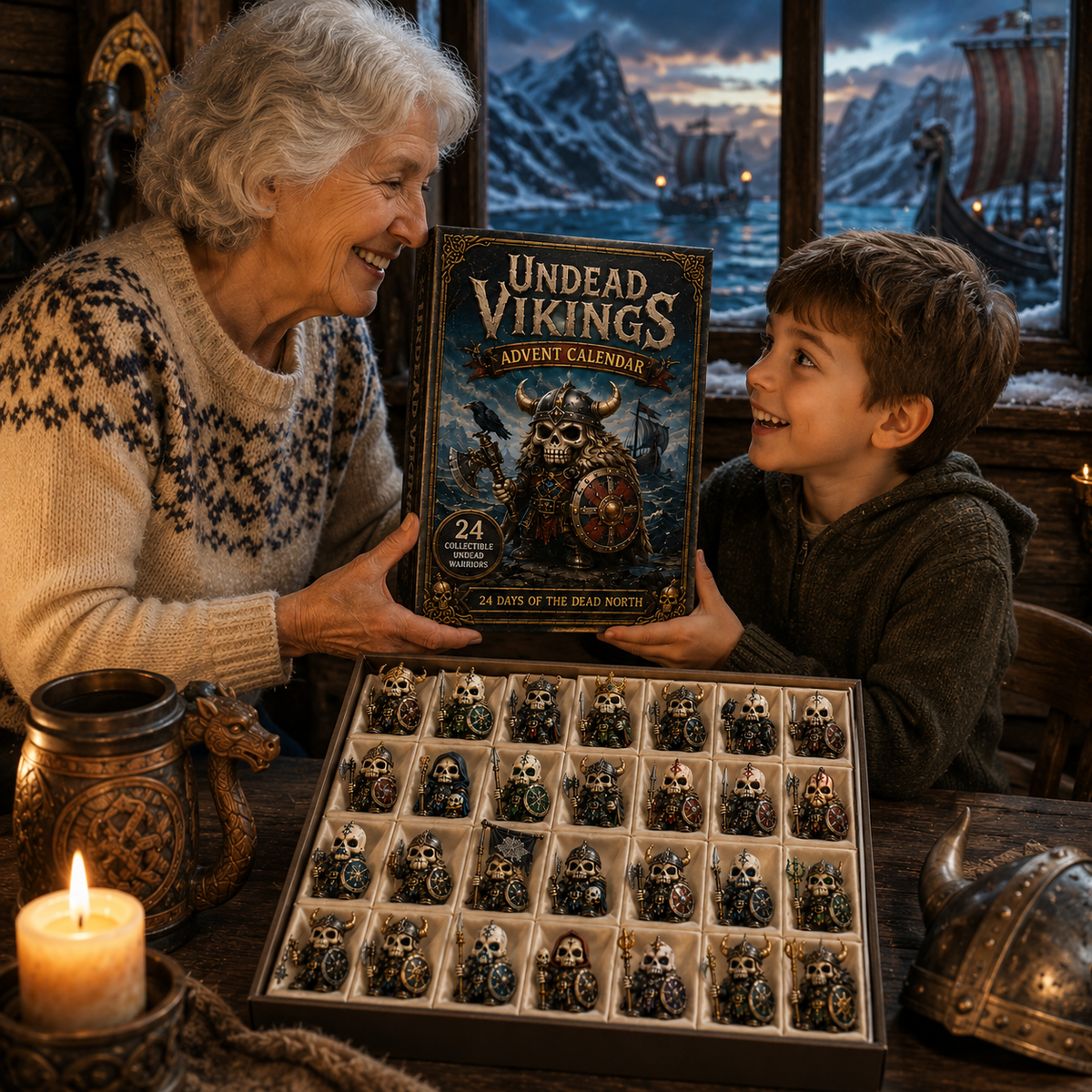 ⚔️Undead Vikings Advent Calendar 2026 – 24-Day Countdown with Collectible  Undead Warrior Miniatures