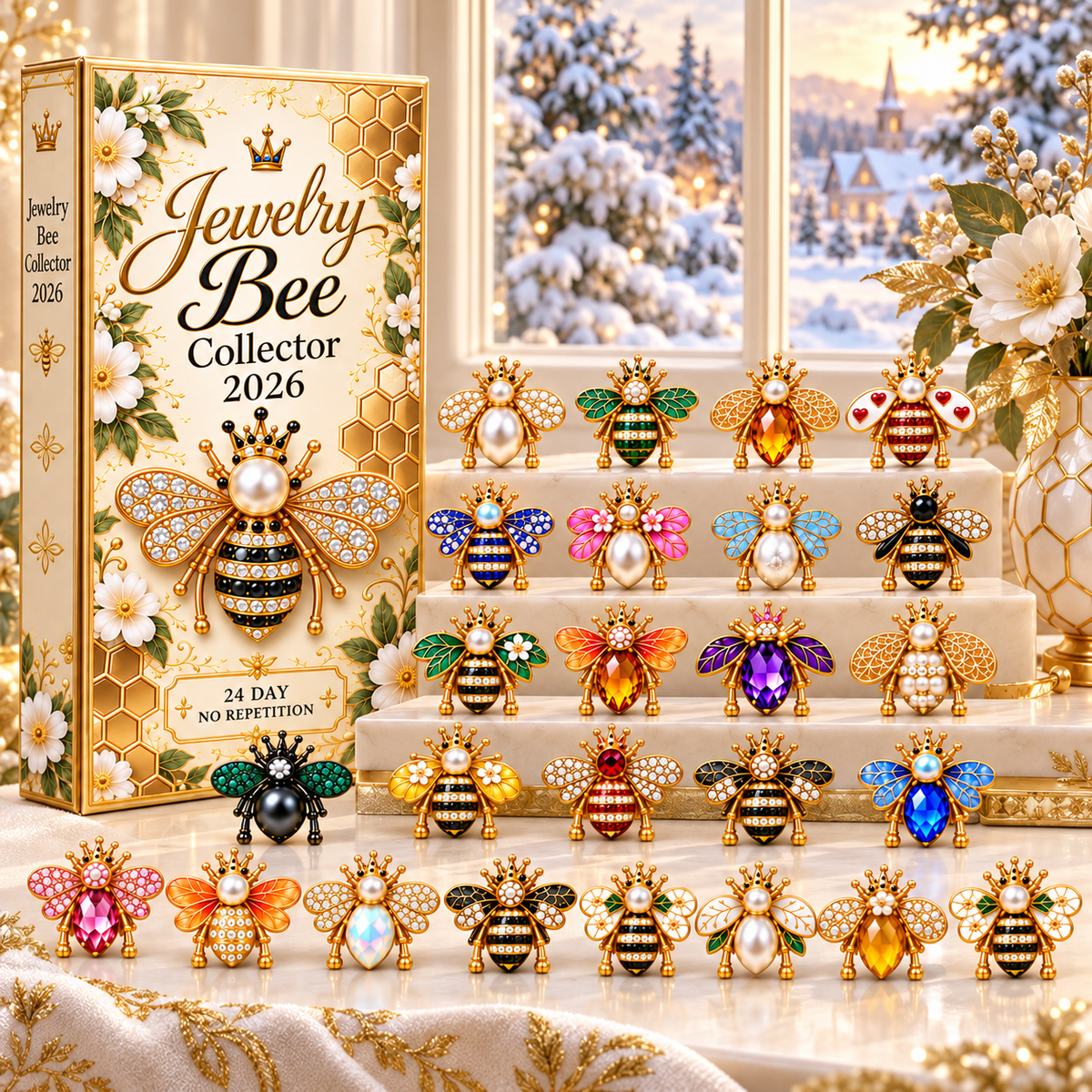 24 Days of Sparkle — Jewelry Bee Collector Advent Calendar 2026