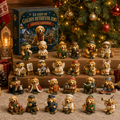Golden Retriever Jobs Advent Calendar 2026 – 24 Days of Adorable Career-Themed Golden Retriever Miniatures & Christmas Surprises