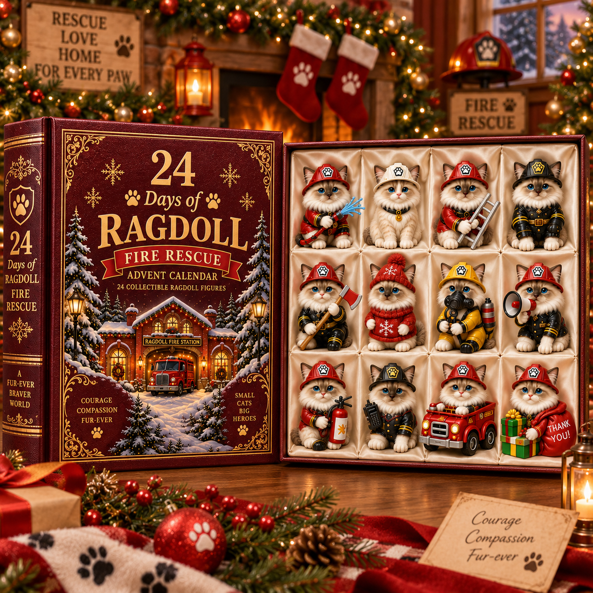 24 Days of Courage & Cuddles — Ragdoll Fire Rescue Advent Calendar 2026