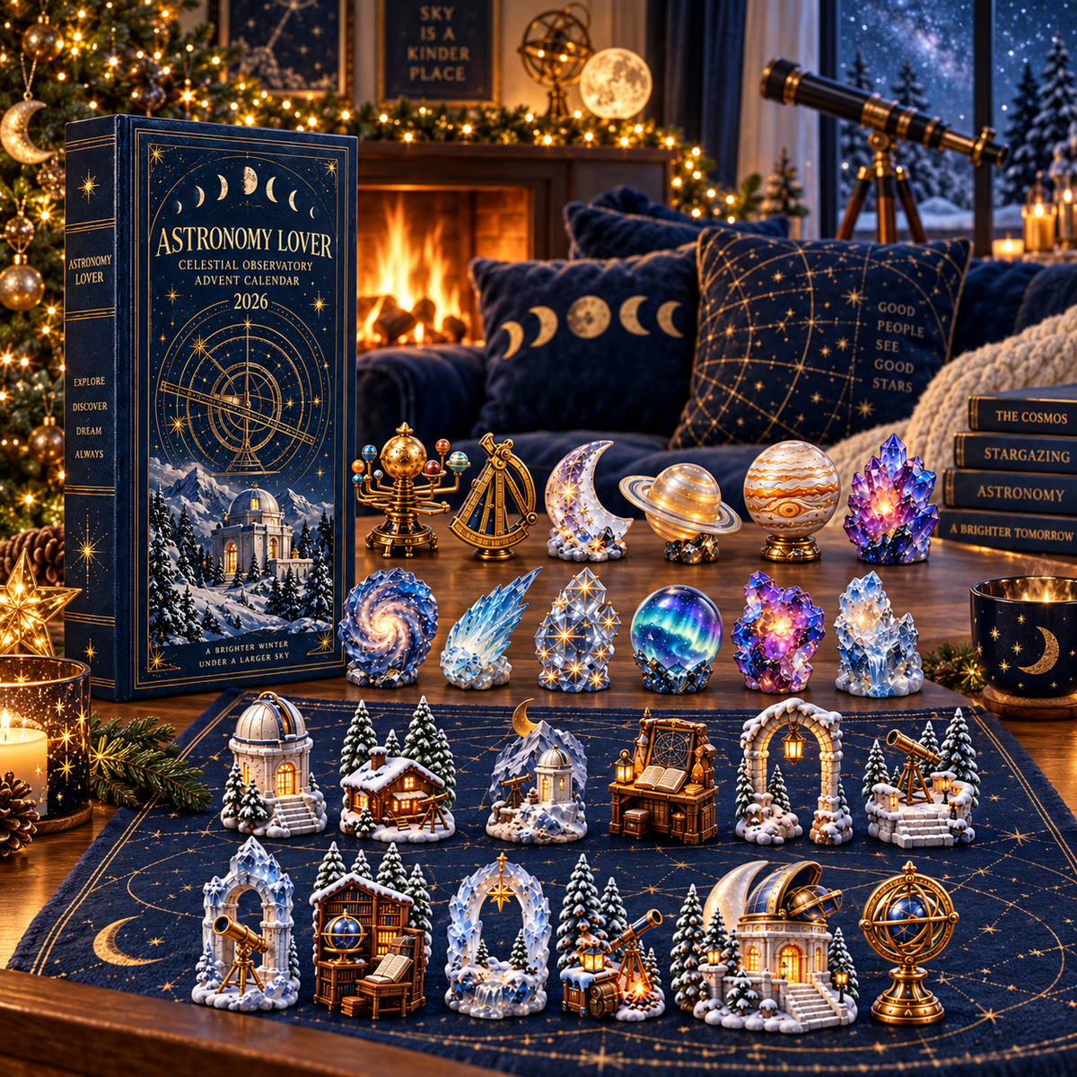 24 Nights Beneath the Stars — Astronomy Lover Celestial Observatory Advent Calendar 2026