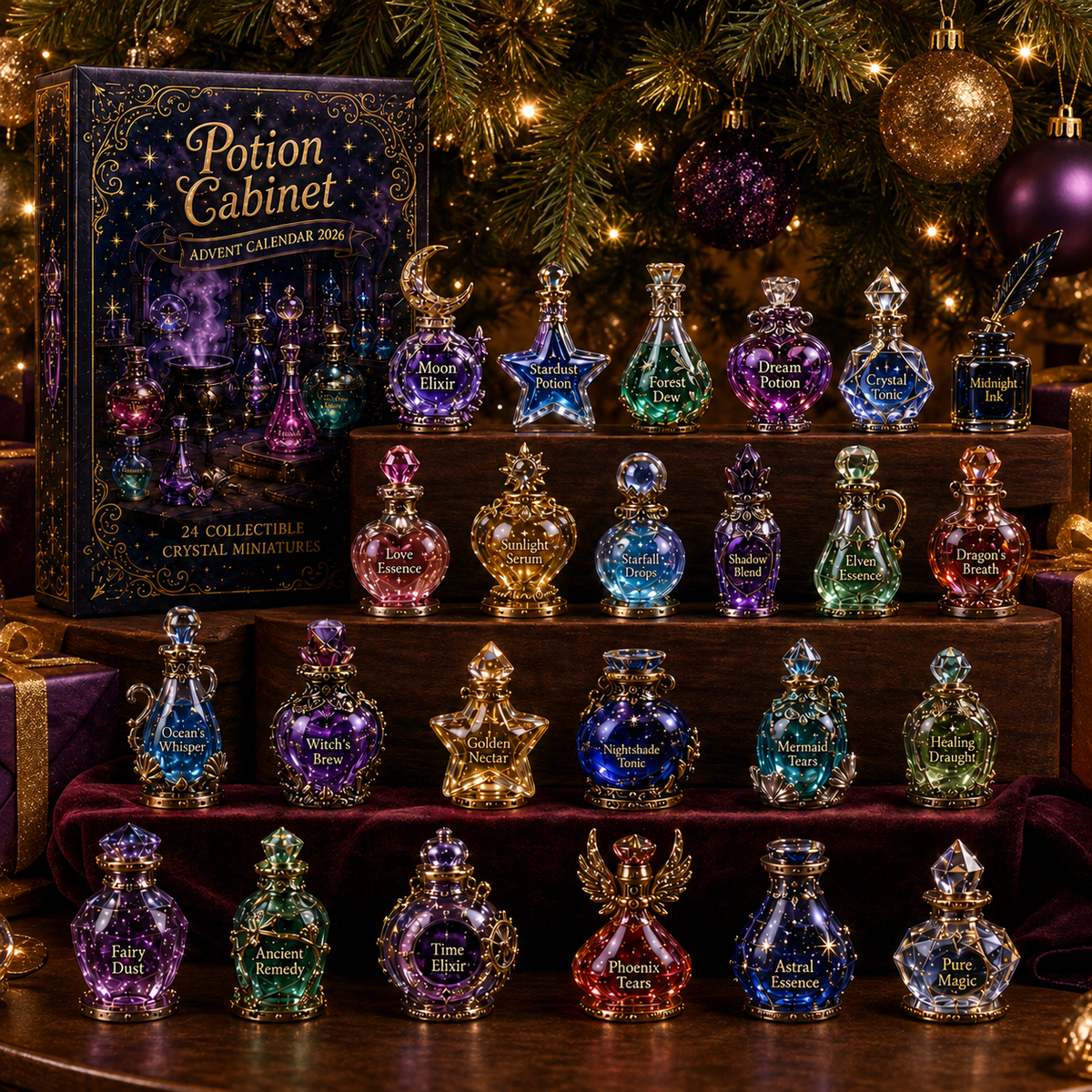 24 Days of Potion Magic – Crystal Potion Collectible Countdown Calendar 2026