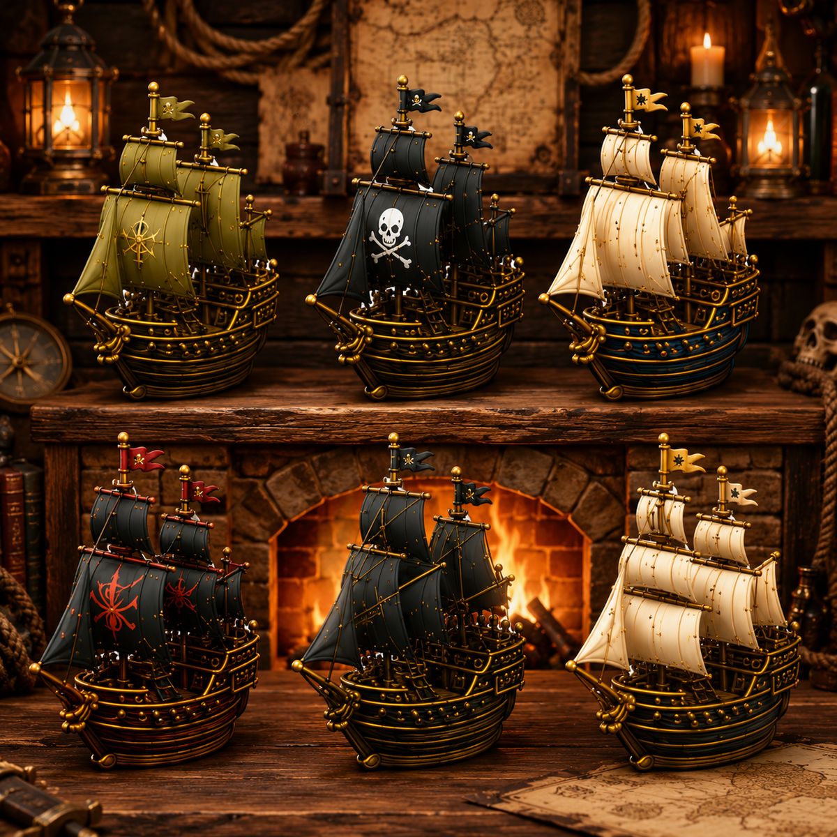 ⚓Pirate Ship Legends Advent Calendar 2026 – 24 Days of High Seas Adventure, Collector-Grade Miniature Ships