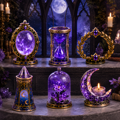 Lunar Witch Advent Calendar 2026 – 24 Enchanted Crystal Miniatures for a Magical Moonlit Countdown