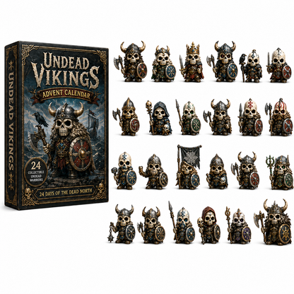 ⚔️Undead Vikings Advent Calendar 2026 – 24-Day Countdown with Collectible  Undead Warrior Miniatures