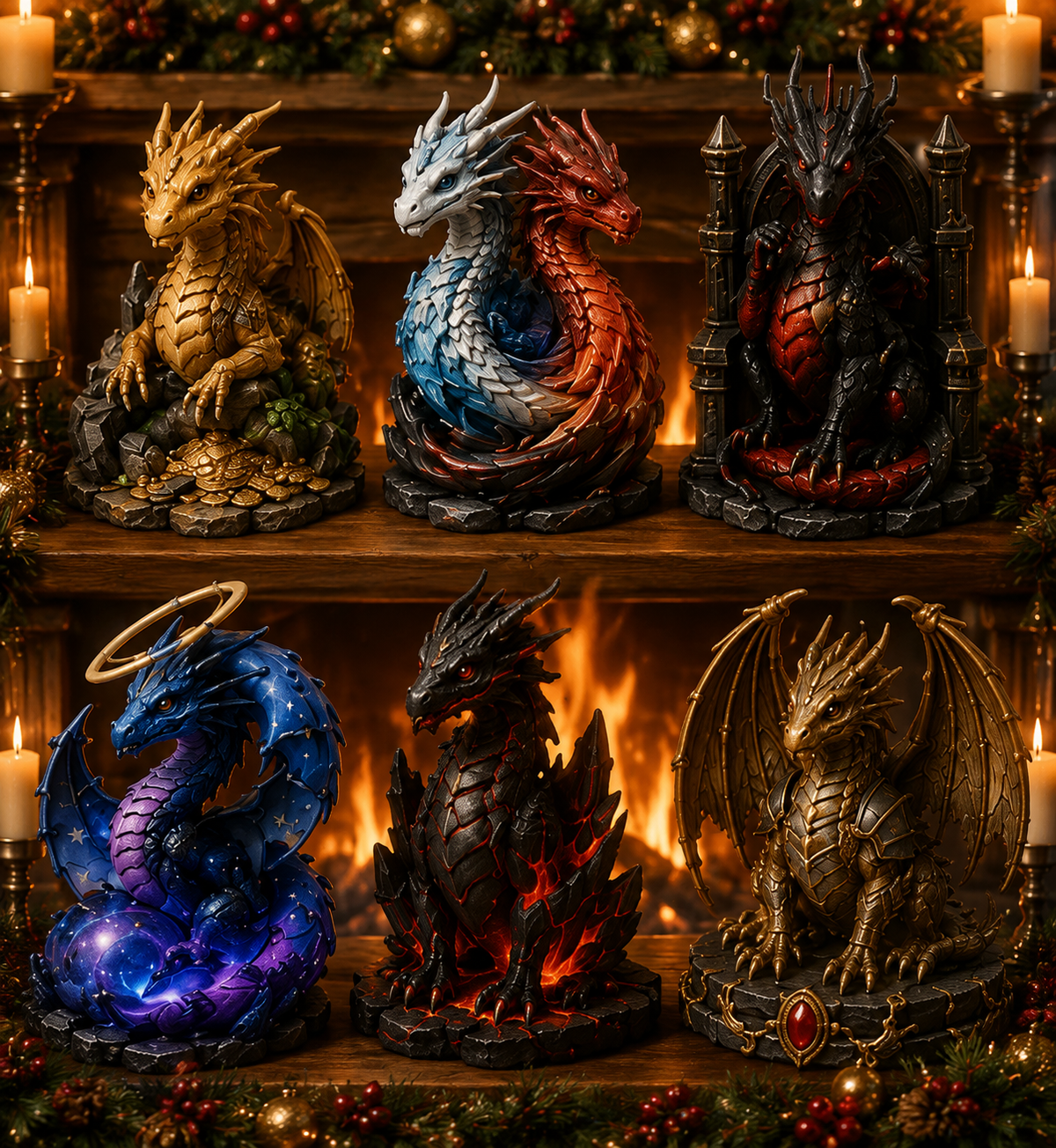 24-Day Dragon Advent Calendar | Christmas Countdown Blind Box Gift