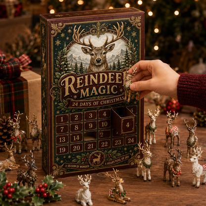 ✨24-Day Christmas Countdown Advent Calendar –Reindeer Magic  Ornament