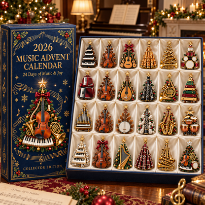 2026 Music Lovers’ Advent Calendar – 24 Unique Musical Instrument Christmas Tree Miniatures