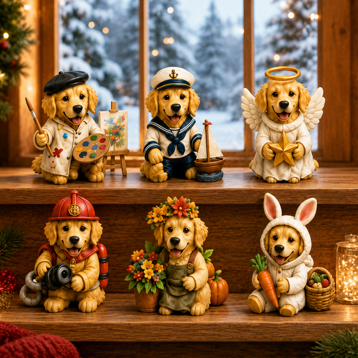 Golden Retriever Jobs Advent Calendar 2026 – 24 Days of Adorable Career-Themed Golden Retriever Miniatures & Christmas Surprises