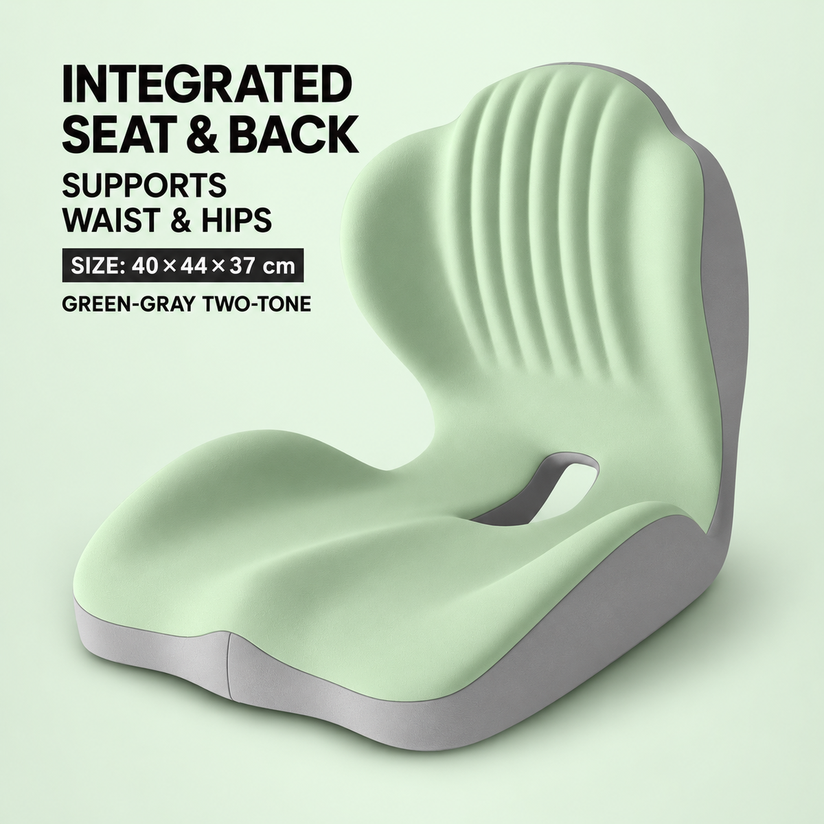 Monizes™ ErgoNest – Integriertes Sitz- und Lendenwirbelstützkissen aus Memory-Schaum