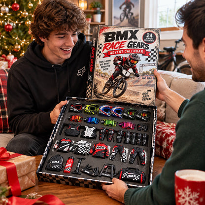 BMX Race Gears Advent Calendar 2026 - 24-Day Festive Countdown, Acrylic Charms Blind Box