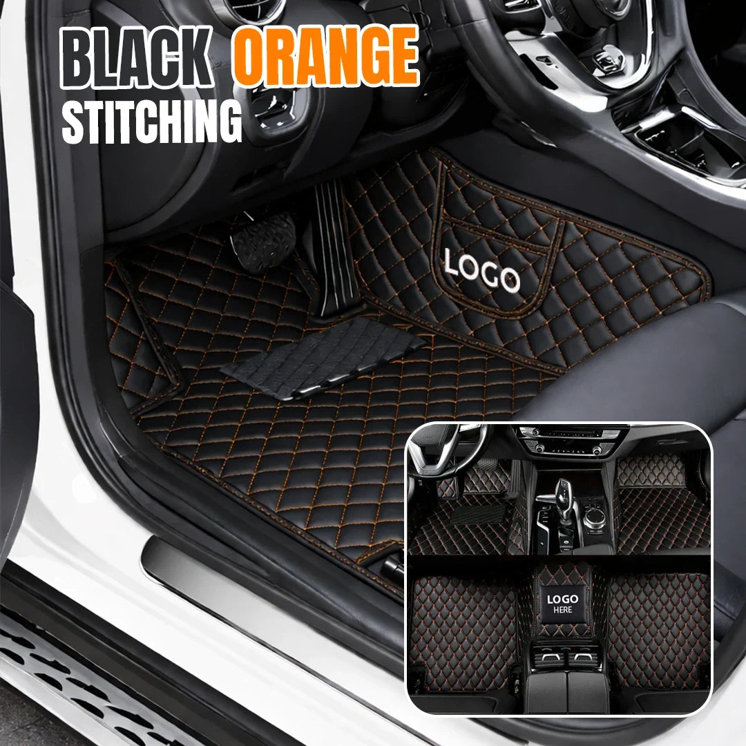 Elvie 2026 Premium 5-Layer Leather Custom Floor Mats for Cars
