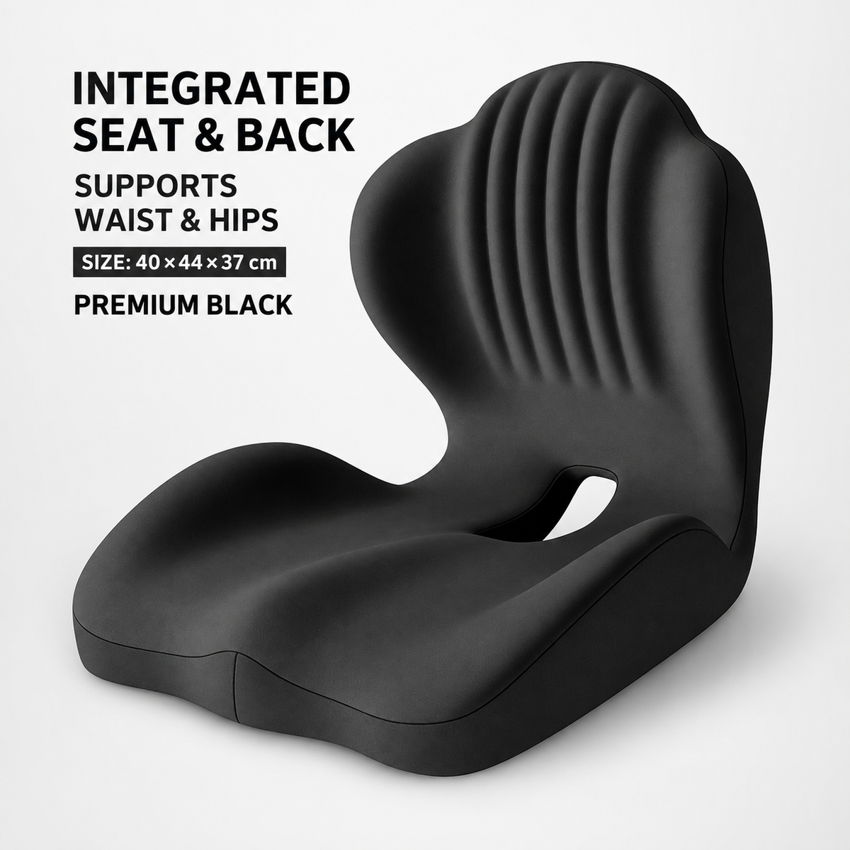 Monizes™ ErgoNest – Integriertes Sitz- und Lendenwirbelstützkissen aus Memory-Schaum