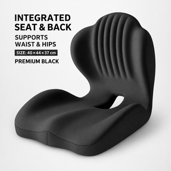 Monizes™ ErgoNest – Integriertes Sitz- und Lendenwirbelstützkissen aus Memory-Schaum