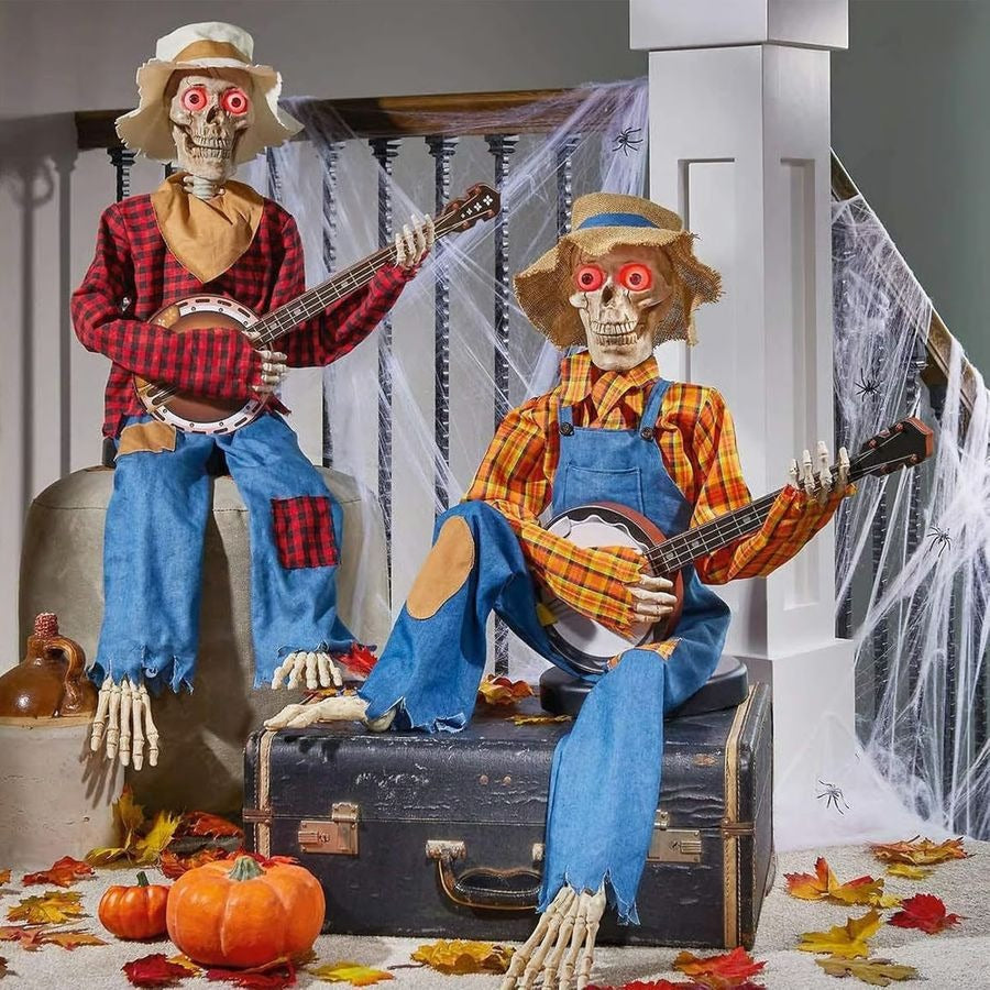 🔥Halloween Pre Sale 49% OFF - 💀Funny Animated Dueling Banjo Skeletons