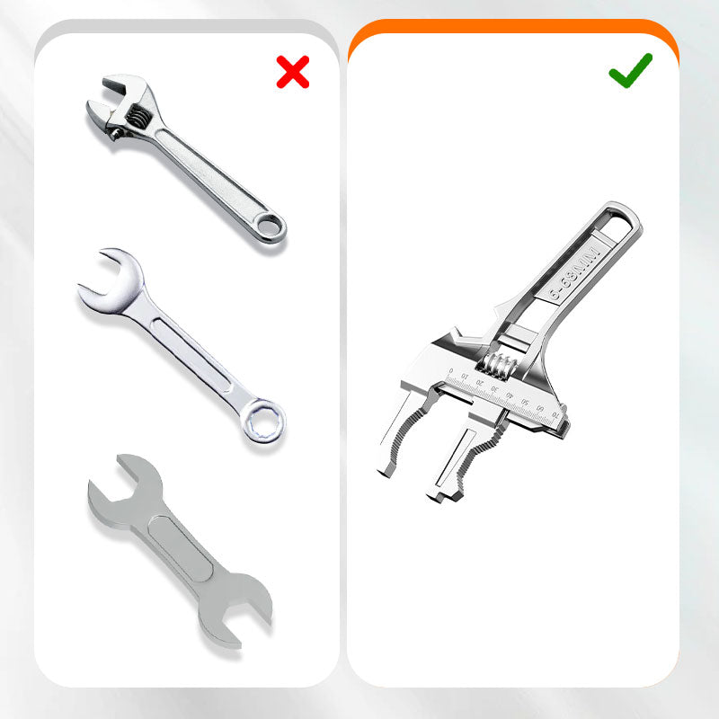 ⏳Limited time 50% off💥Reversible Sink Wrench With 6-68mm Jaw Opening