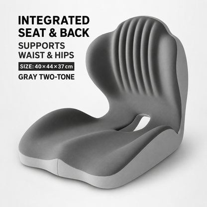 Monizes™ ErgoNest – Integriertes Sitz- und Lendenwirbelstützkissen aus Memory-Schaum